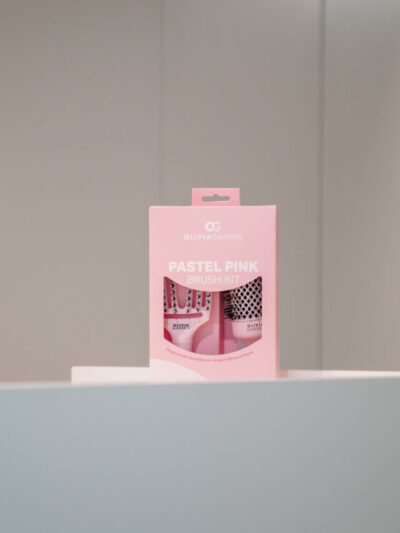 Pastel Pink Brush 2Pc Kit (Shine+Fingerbrush)